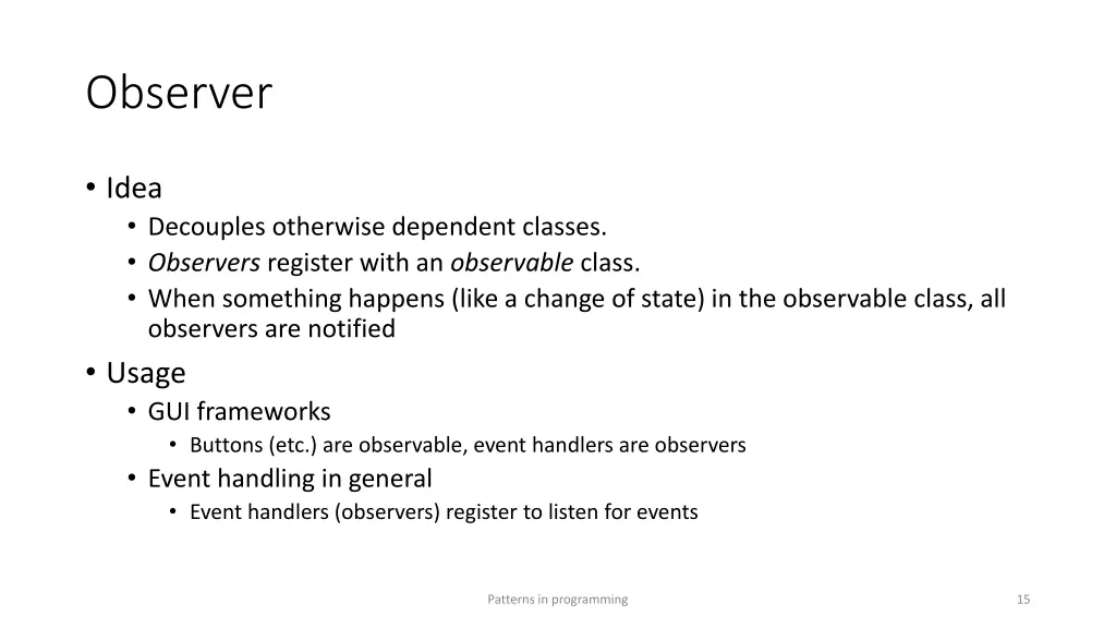 observer