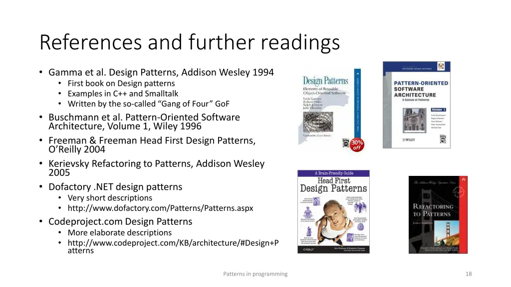 references and further readings