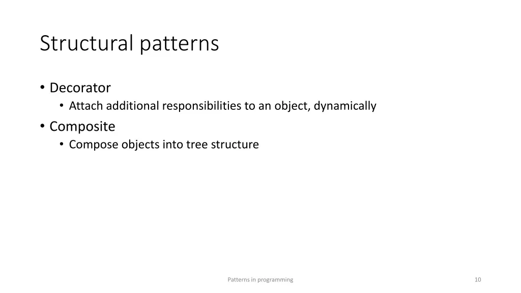 structural patterns