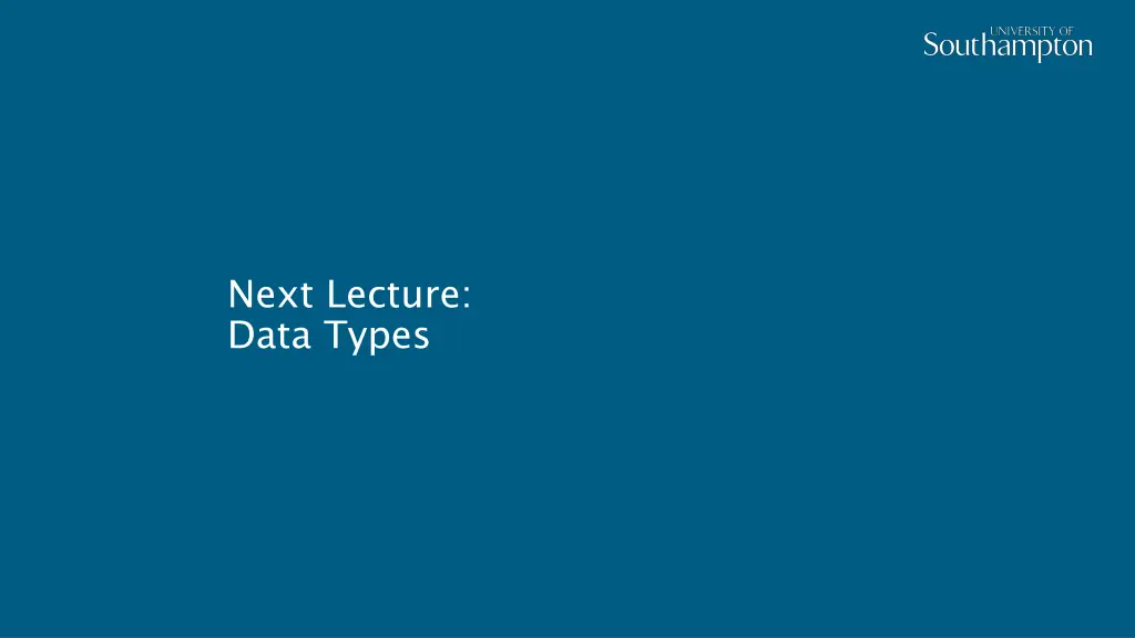 next lecture data types