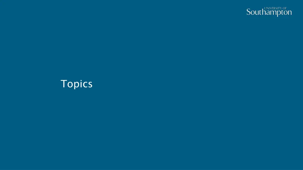 topics