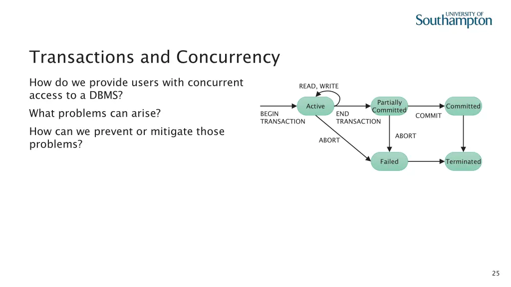 transactions and concurrency