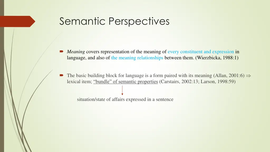 semantic perspectives