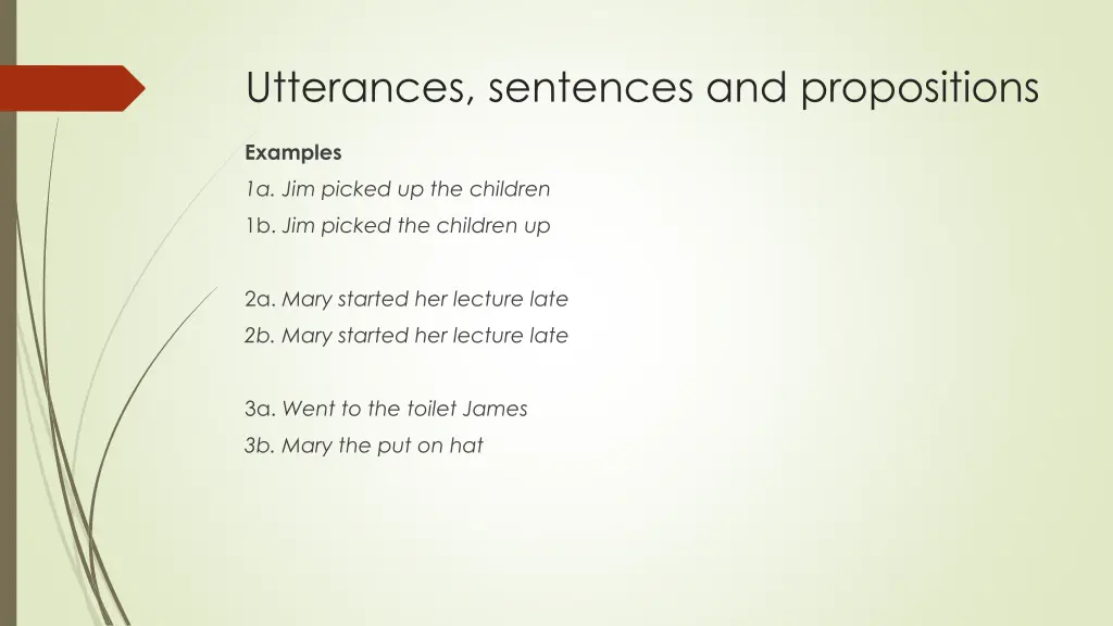 utterances sentences and propositions