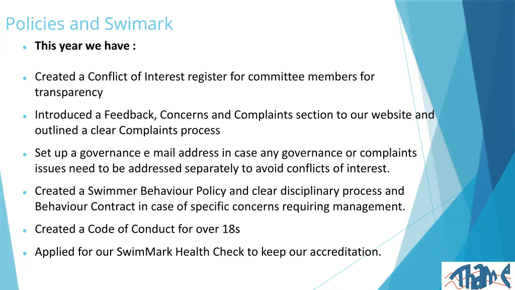policies and swimark