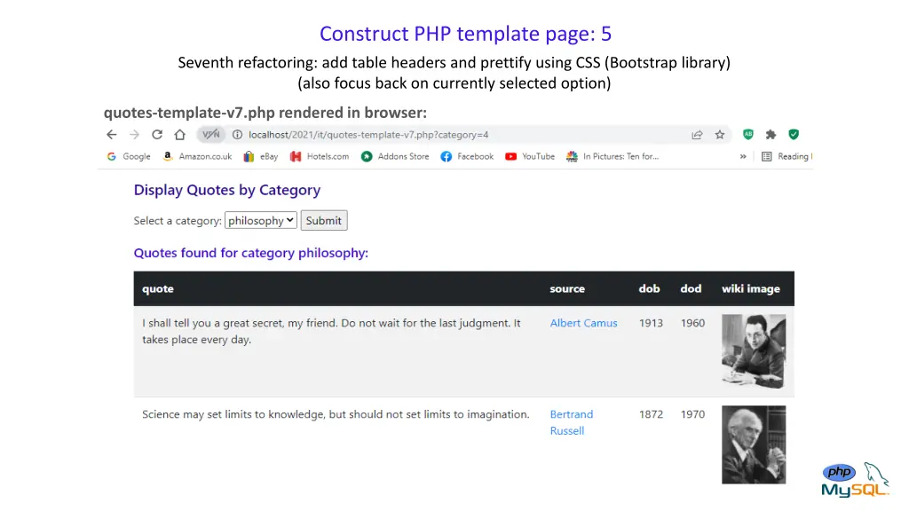 construct php template page 5