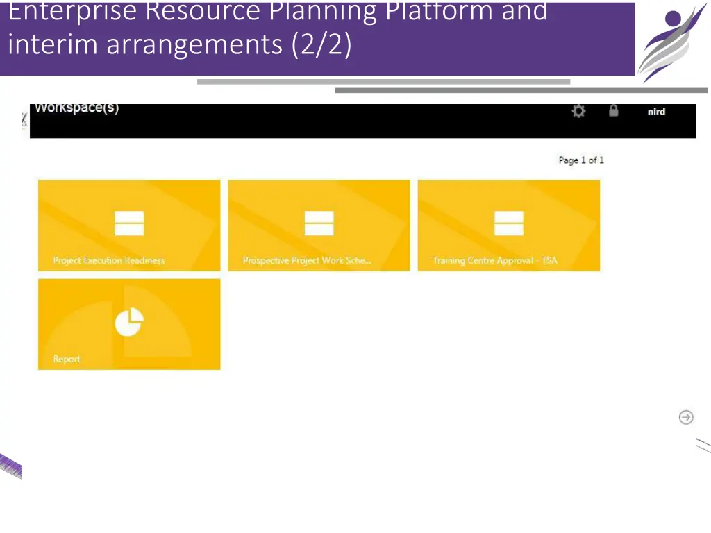 enterprise resource planning platform and interim 1