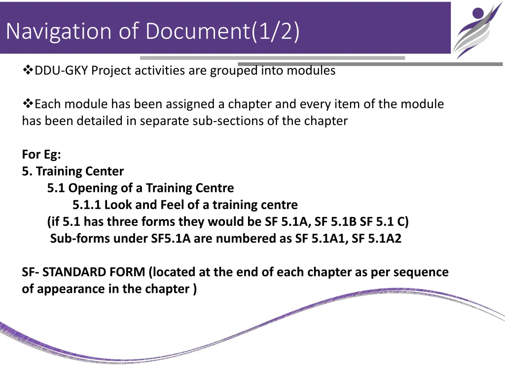 navigation of document 1 2