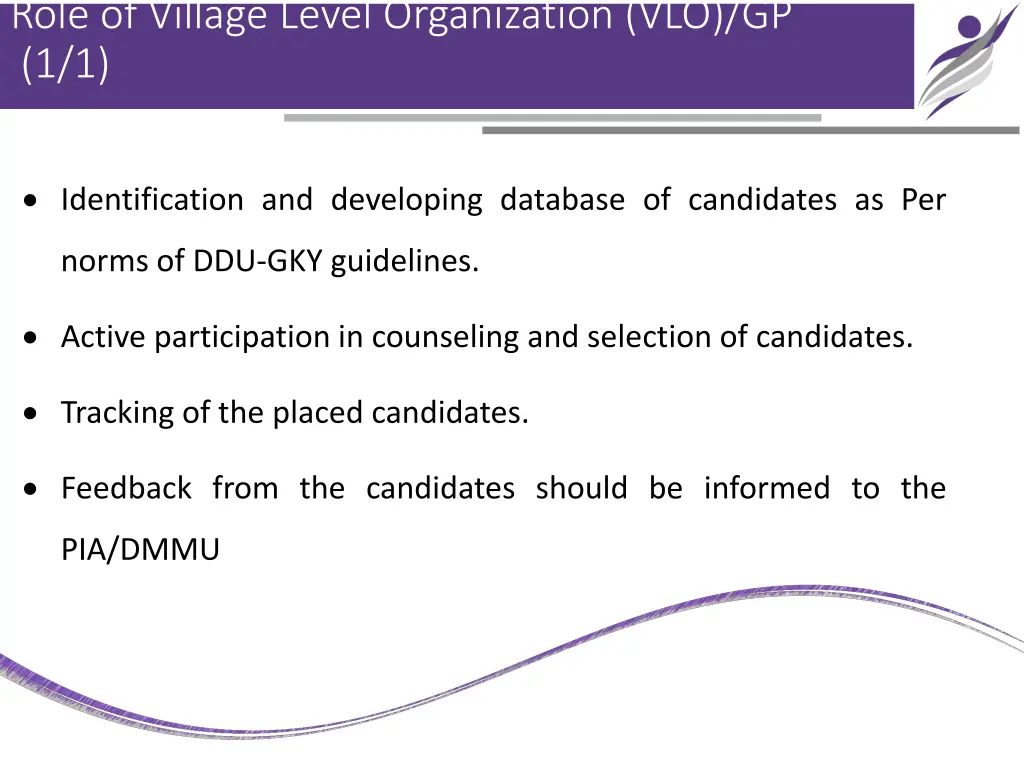 role of village level organization vlo gp 1 1