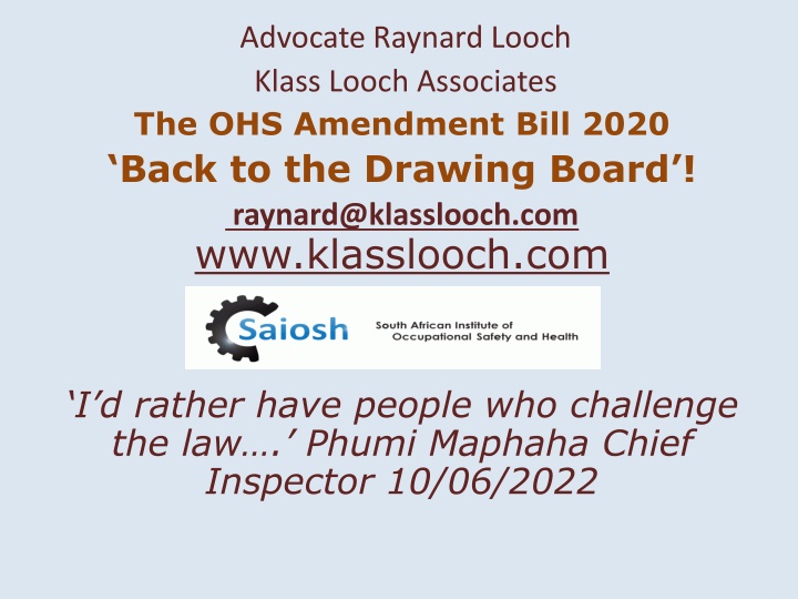 advocate raynard looch klass looch associates