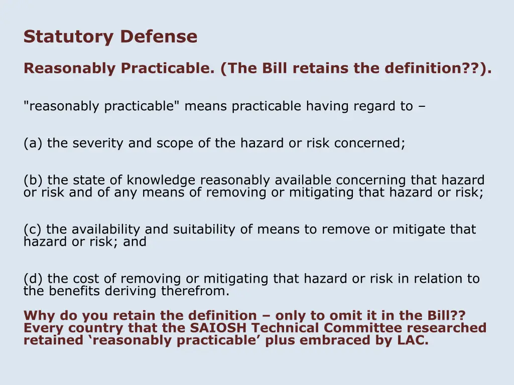 statutory defense