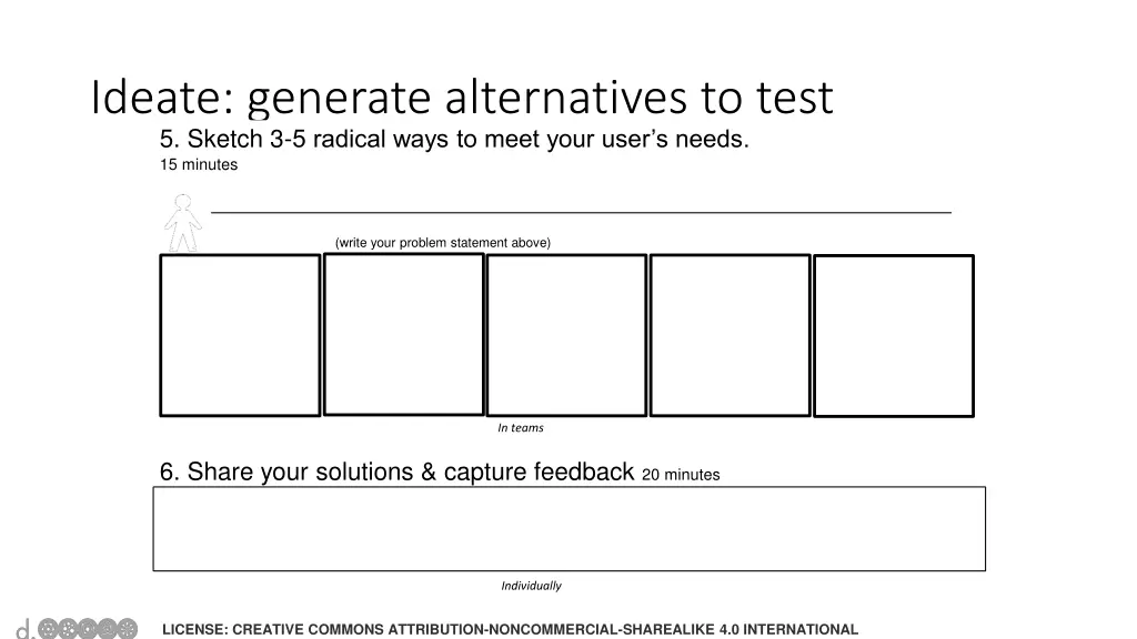 ideate generate alternatives to test 5 sketch