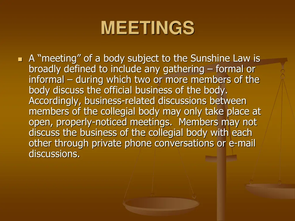 meetings