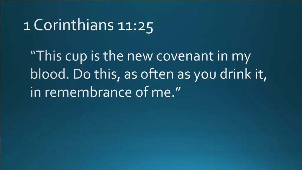1 corinthians 11 25