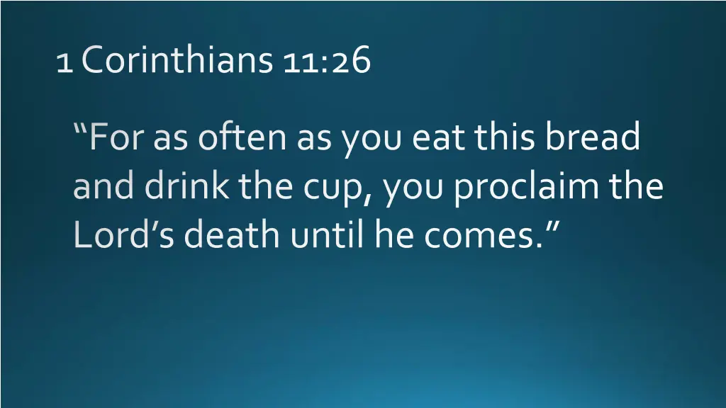 1 corinthians 11 26