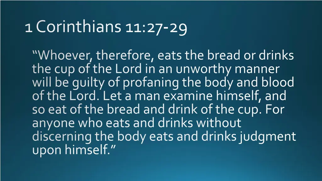1 corinthians 11 27 29