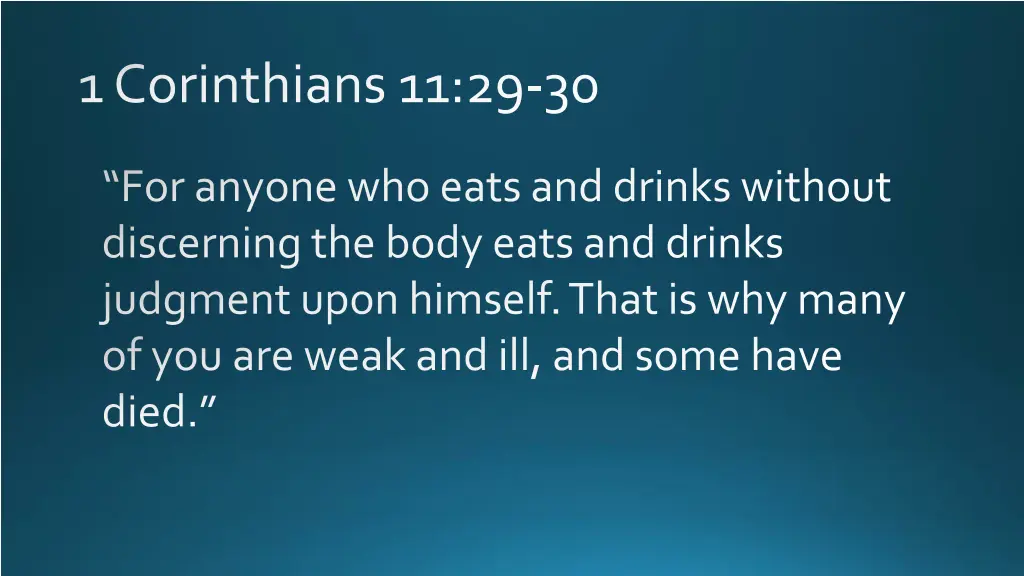 1 corinthians 11 29 30