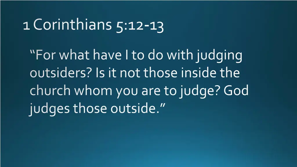 1 corinthians 5 12 13