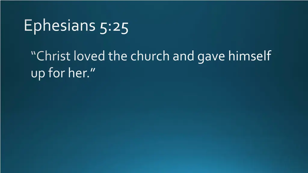 ephesians 5 25