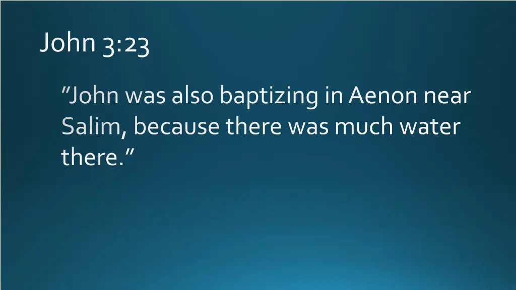 john 3 23