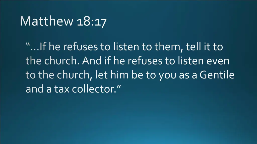 matthew 18 17