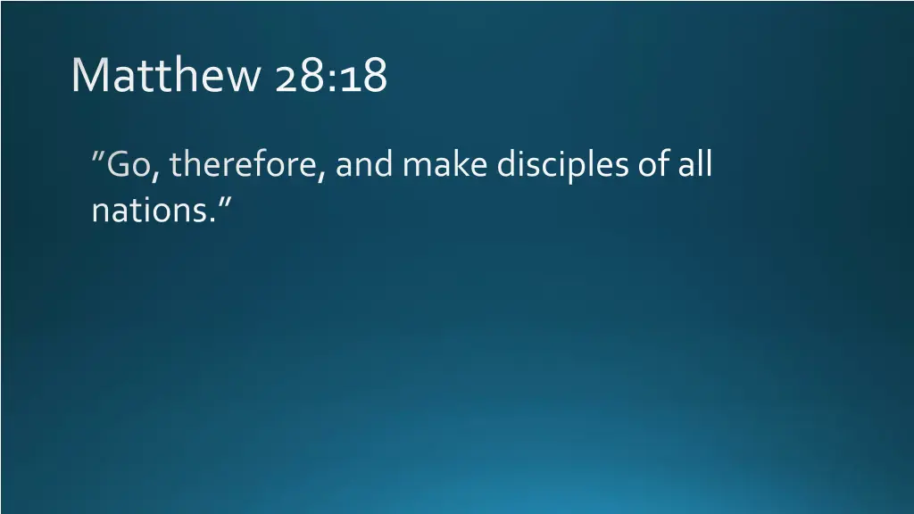 matthew 28 18