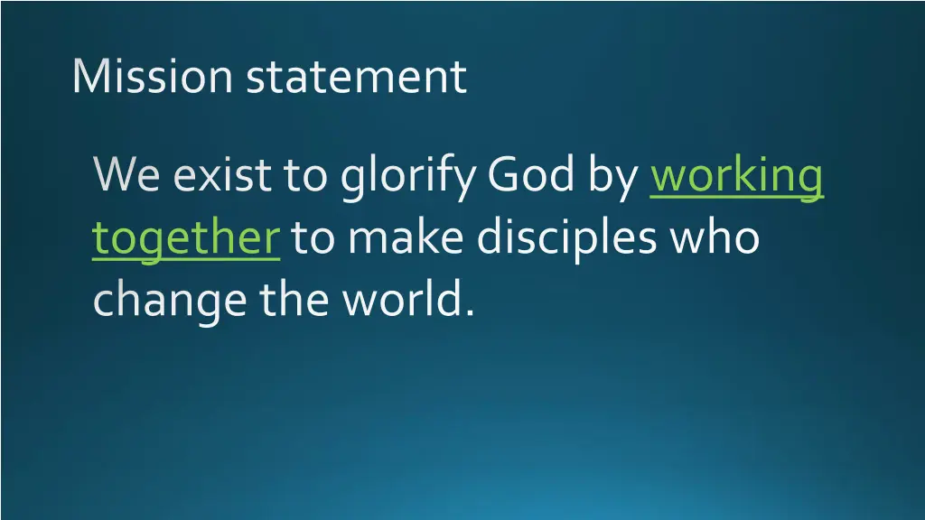 mission statement 1