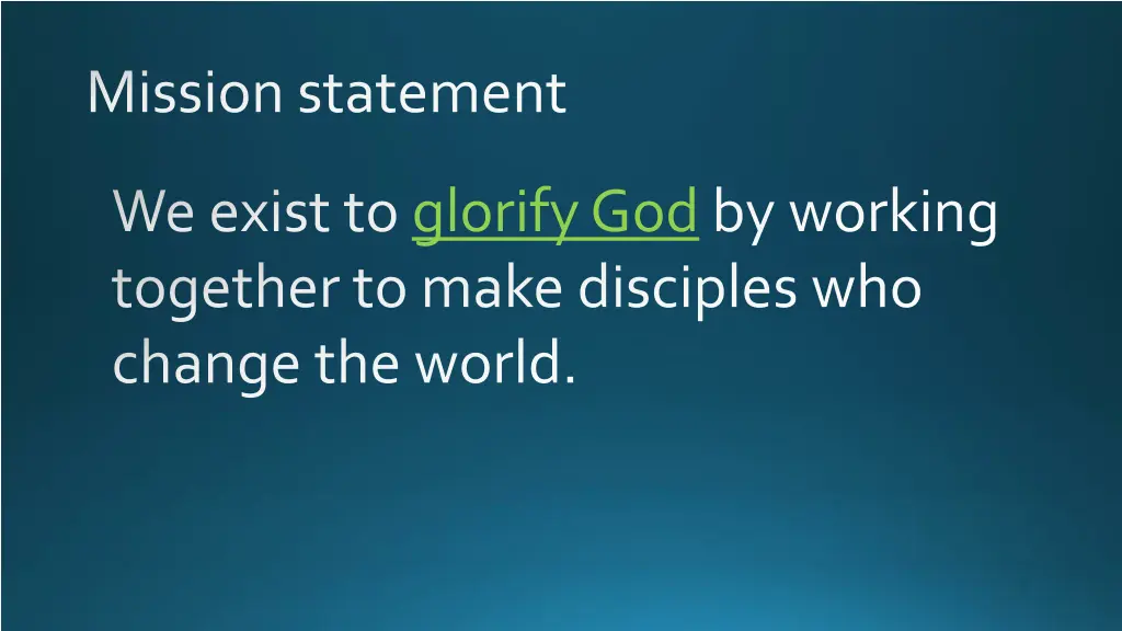 mission statement