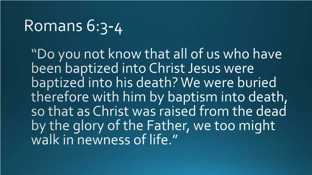 romans 6 3 4