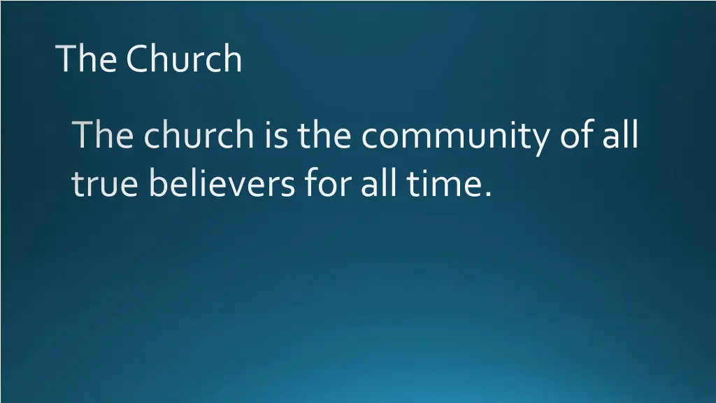 the church