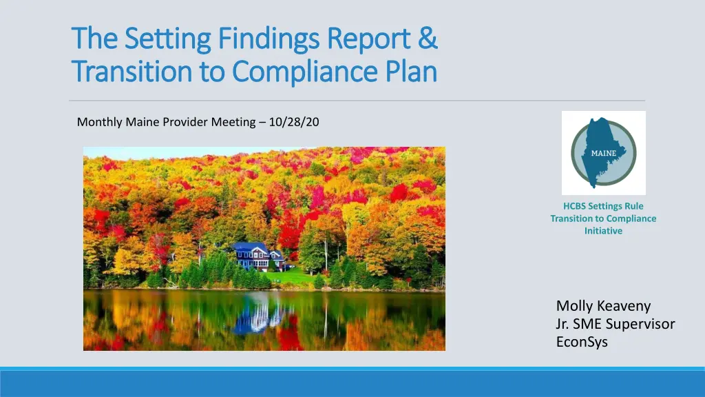 the setting findings report the setting findings