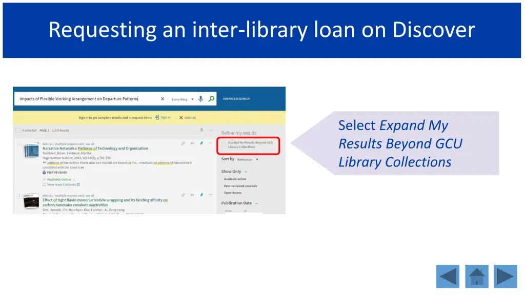 requesting an inter library loan on discover 1
