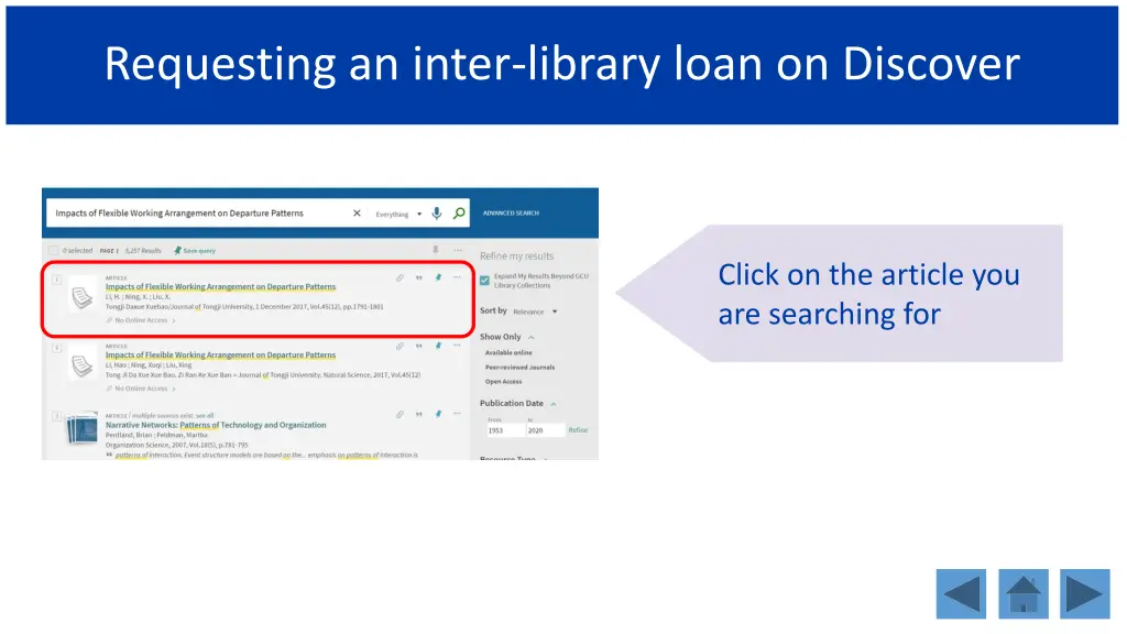 requesting an inter library loan on discover 2