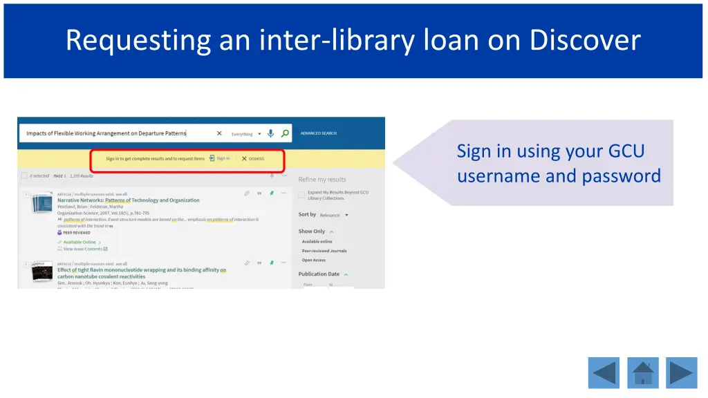 requesting an inter library loan on discover