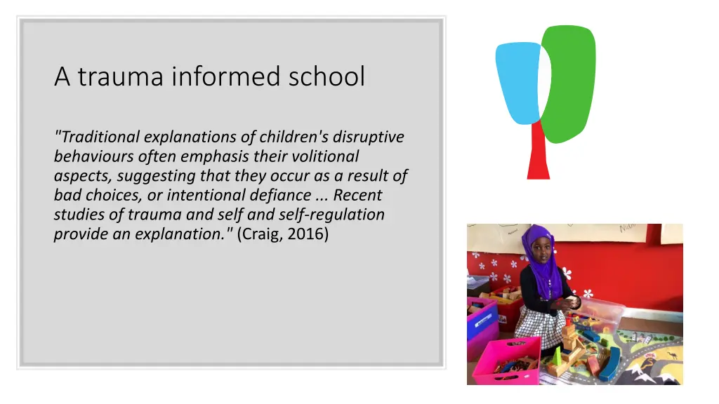 a trauma informed school