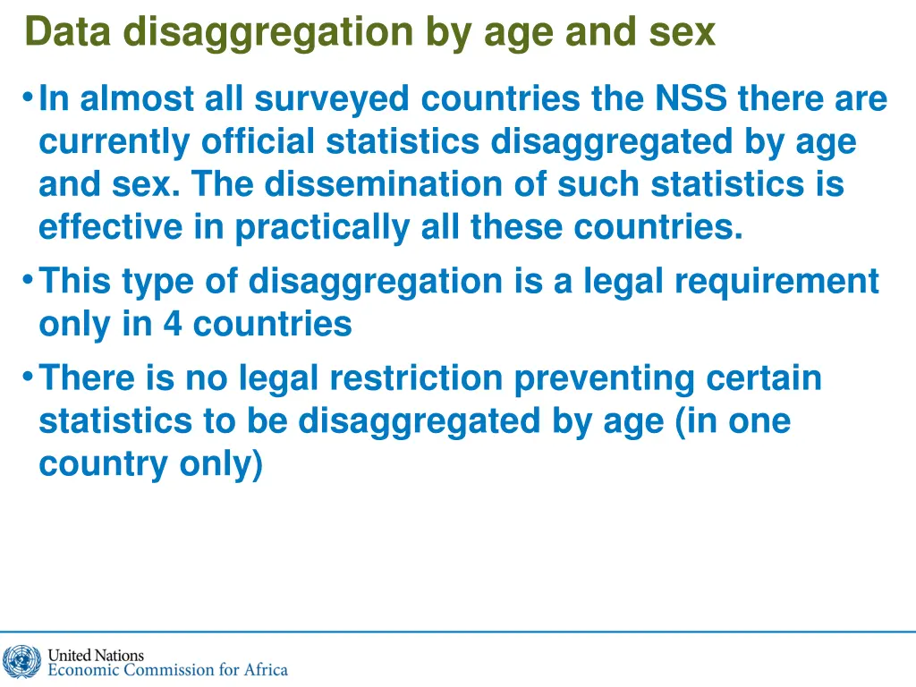 data disaggregation by age and sex