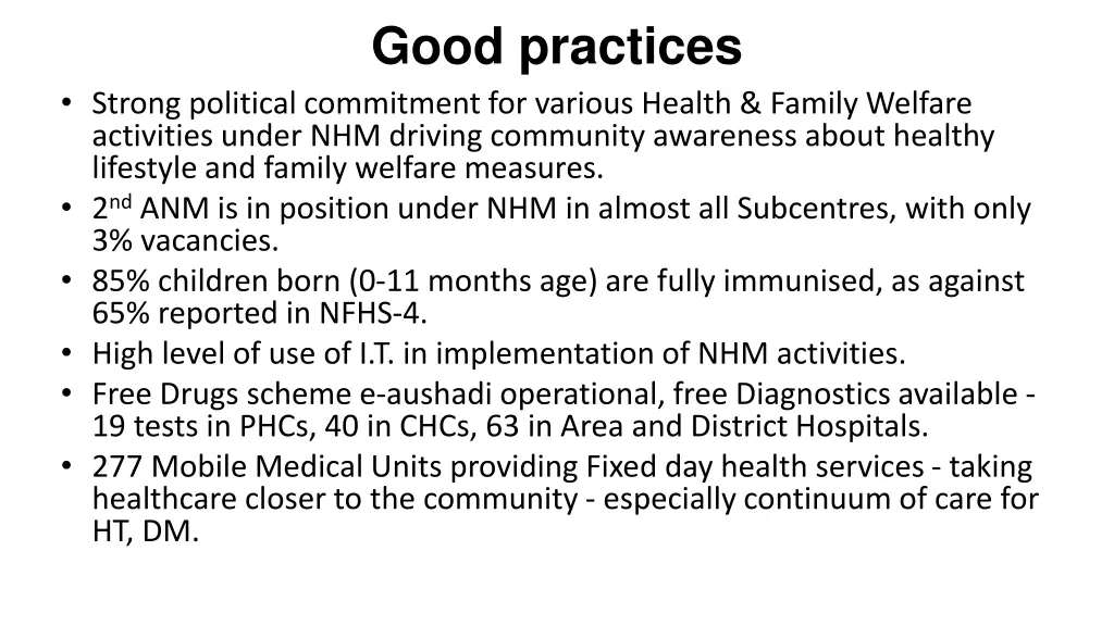 good practices