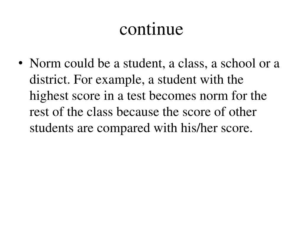 continue