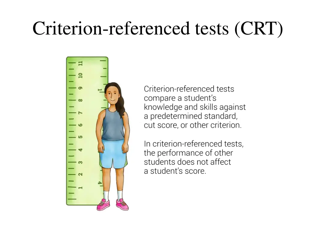 criterion referenced tests crt