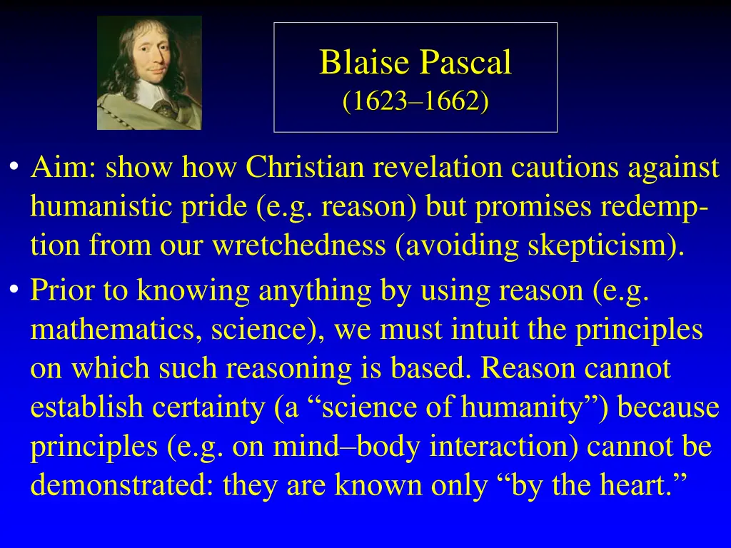 blaise pascal 1623 1662