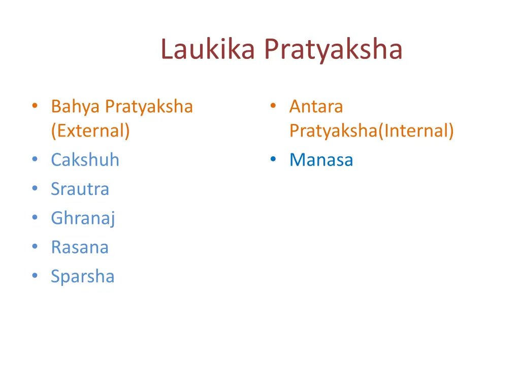 laukika pratyaksha