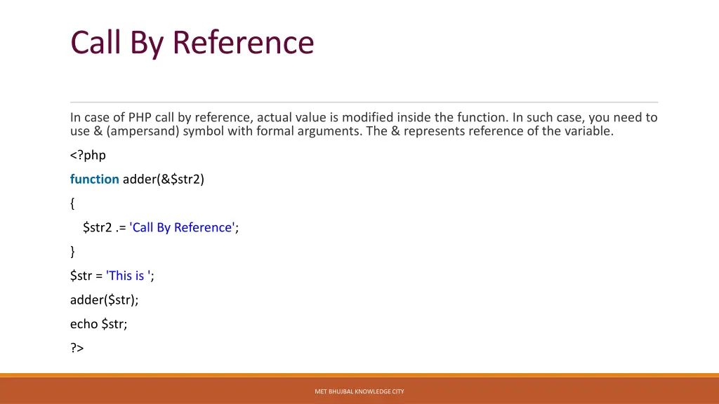 call by reference