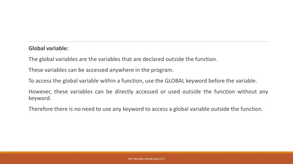 global variable