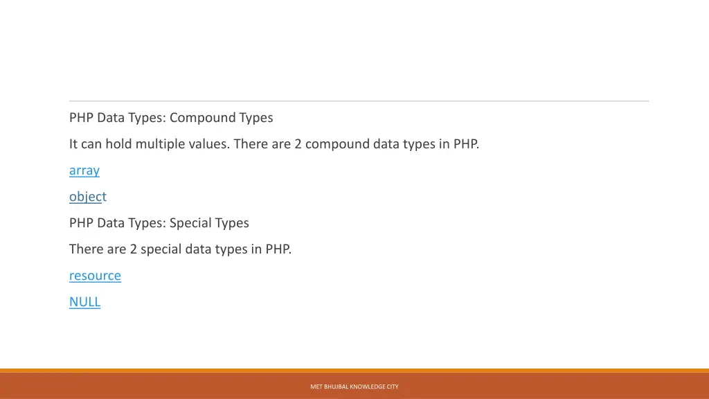 php data types compound types
