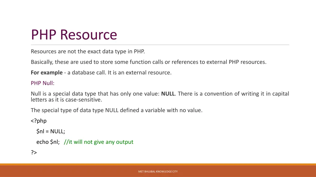 php resource