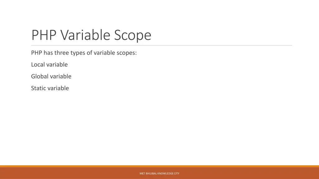 php variable scope