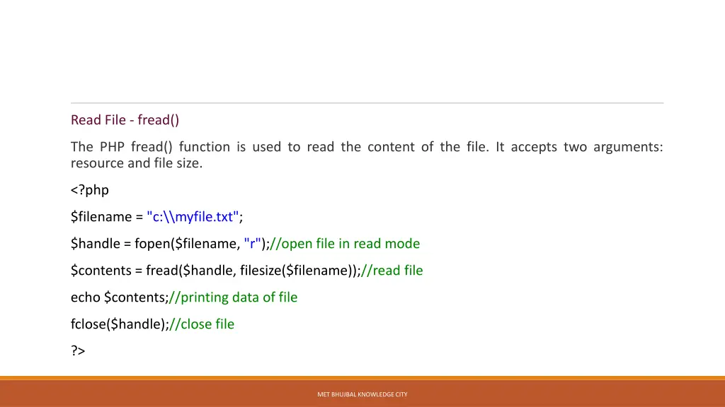 read file fread