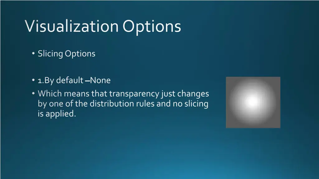 visualization options 2