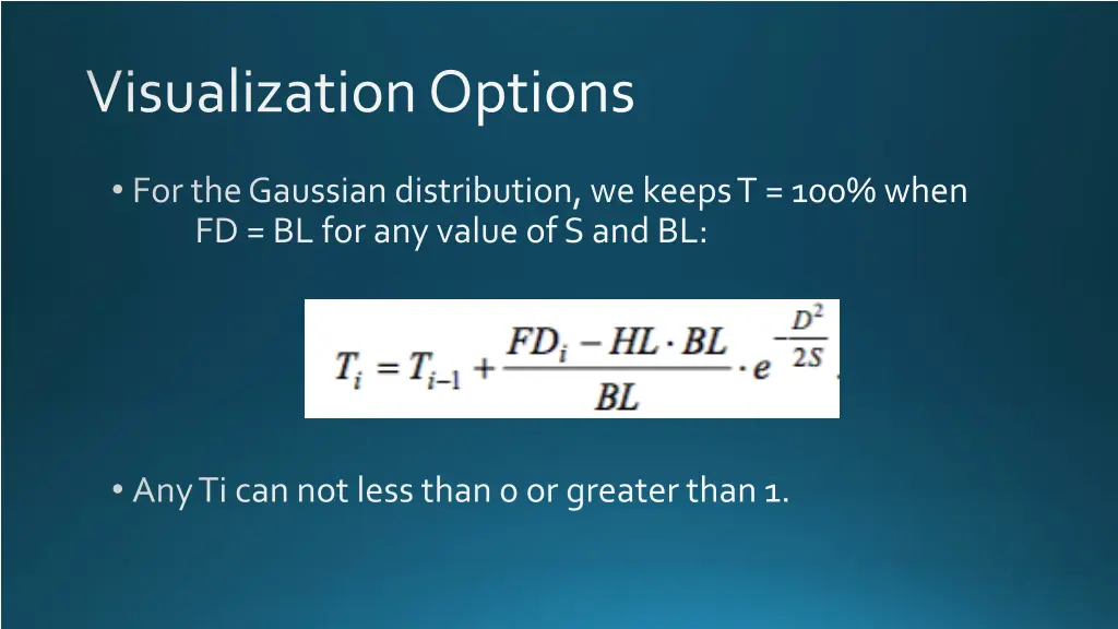 visualization options 7