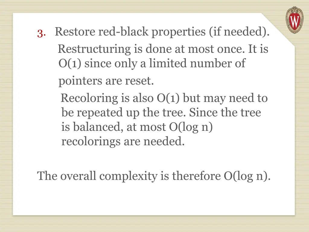 3 restore red black properties if needed